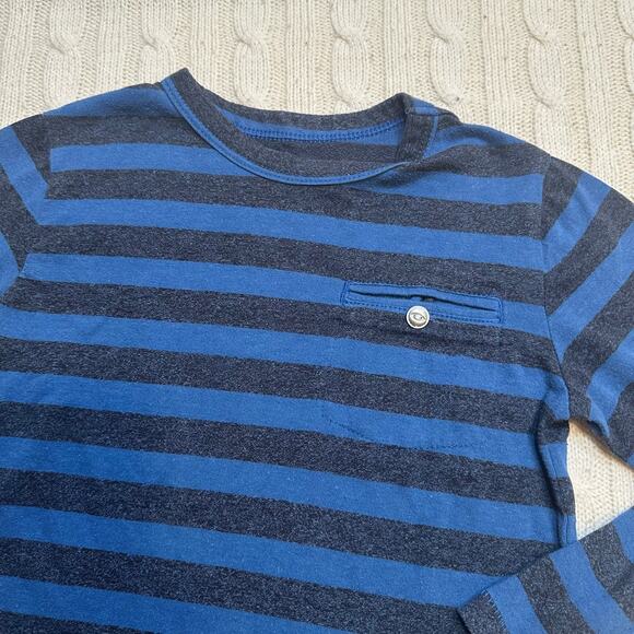 Gap Striped Long Sleeve Tee sz 4 Nautical Fisherman NormCore - Picture 3 of 6